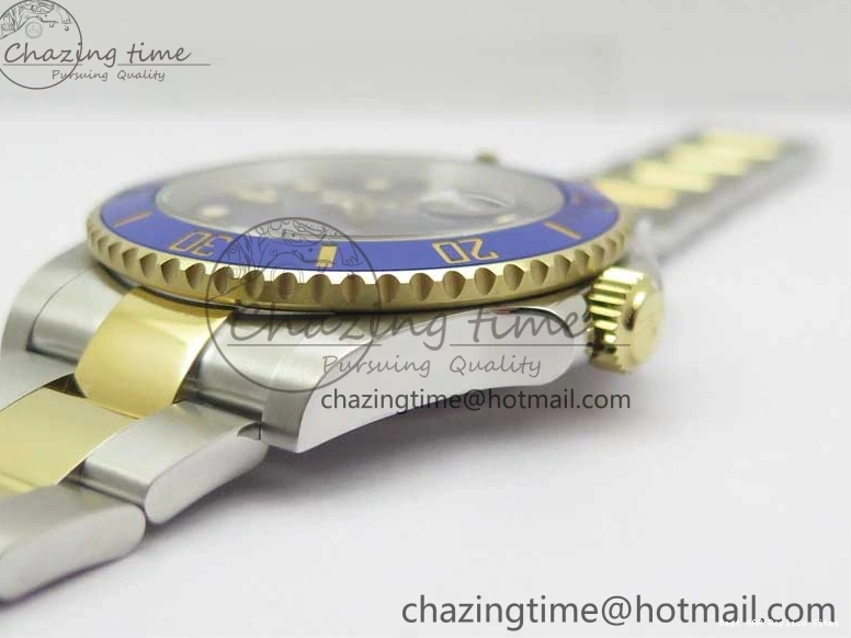 AAA Replica Watches HighQuality Edition Bracelet YG YG 2574 on Best Dial 41mm LB Blue SS Maker SS BP 126613 Submariner 0106